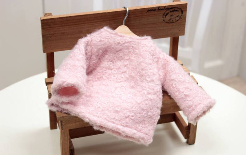 【着せ替え用】ふんわりピンクのもこもこラブリーニット