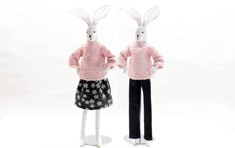 【着せ替え用】ふんわりピンクのもこもこラブリーニット