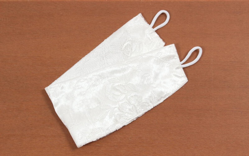 総柄刺繍＆ギュピール　レースカーテン 約100×200cm [Brilliantly-Crystal]