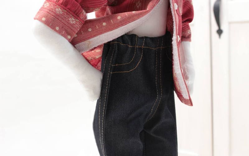 【着せ替え用】ノンウォッシュ デニムスリムパンツ