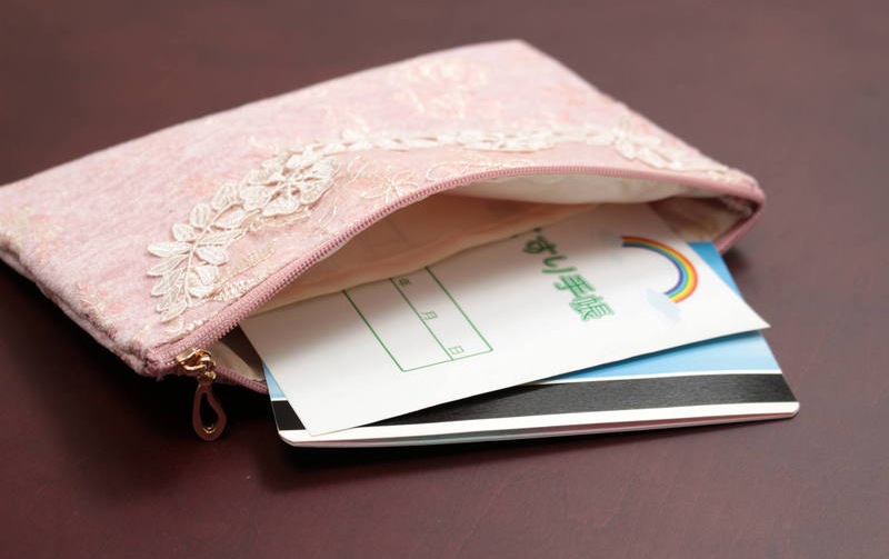 フラットポーチ シェニール織 約13×21cm [Elisea]｜インテリアレース