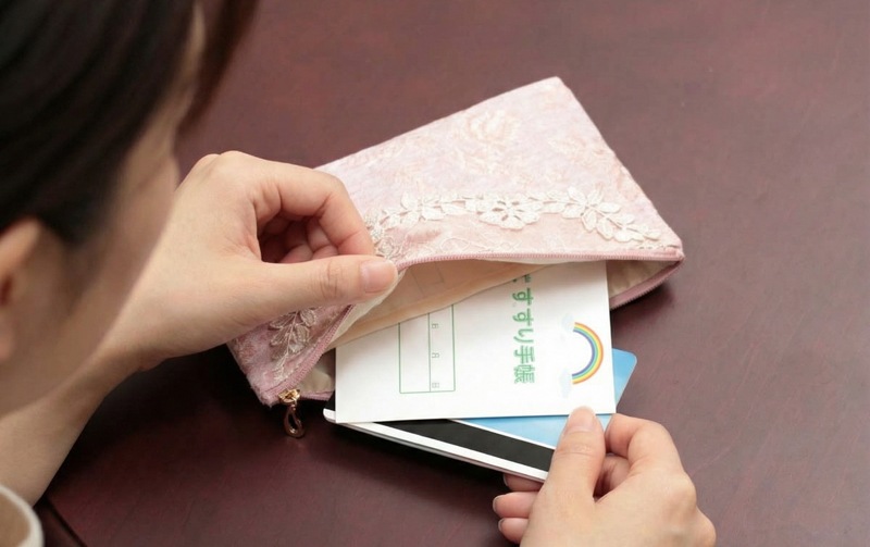 フラットポーチ シェニール織 約13×21cm [Elisea]｜インテリアレース