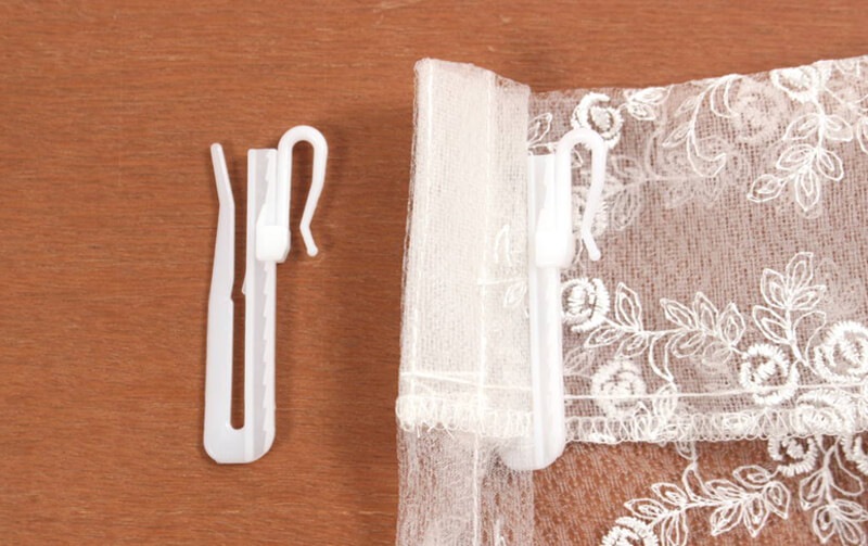 刺繍＆ギュピール レースカーテン 約100×178cm [le quartz]