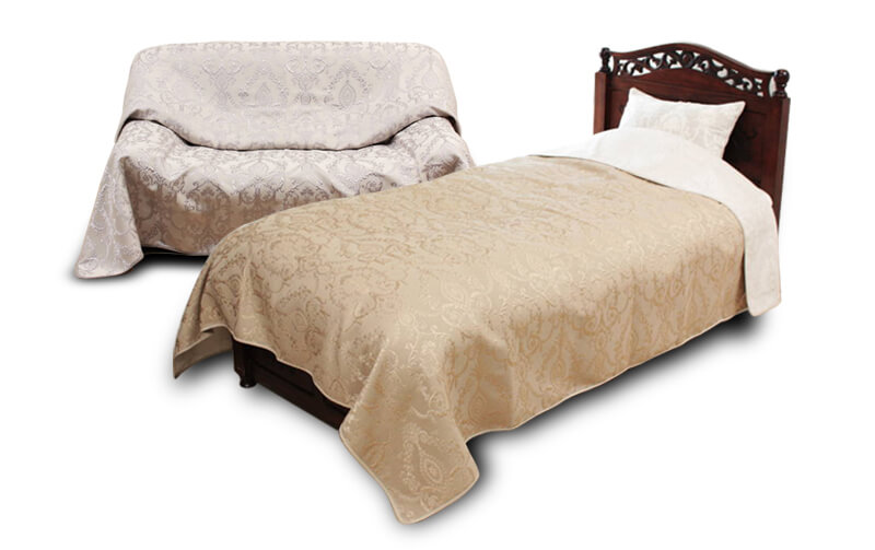 ジャカード織 マルチカバー 約200×250cm [nobleza]