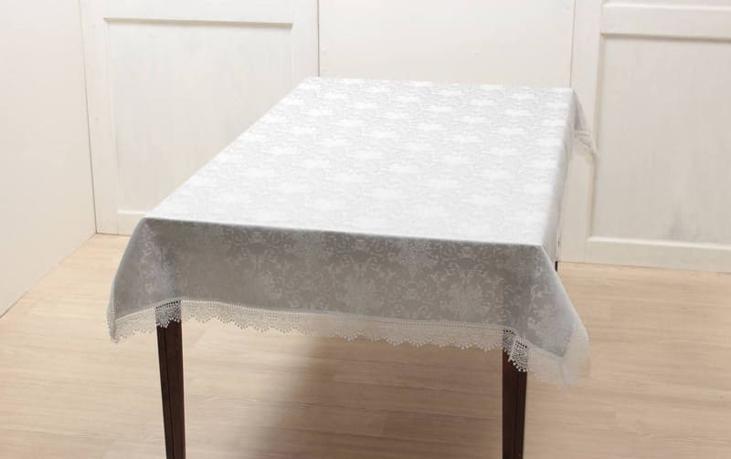 撥水ジャカード テーブルクロス 約130×200cm [Scintiller]