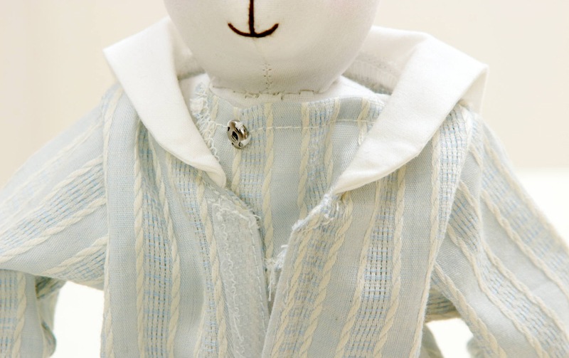 【着せ替え用】セーラーカラーブラウスワンピース 約31.5×26cm