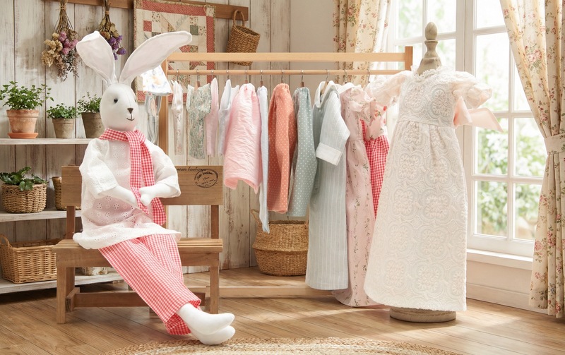 【着せ替え用】セーラーカラーブラウスワンピース 約31.5×26cm