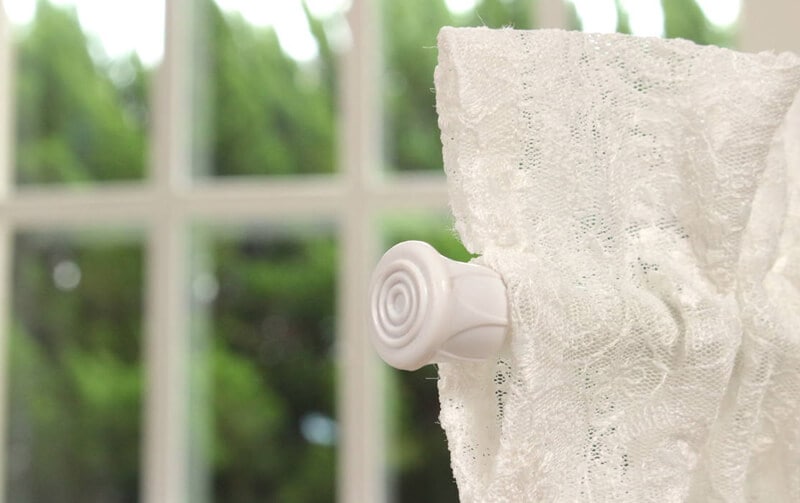 チュール＆ギュピール カフェカーテン 約120×30cm [Whisper]