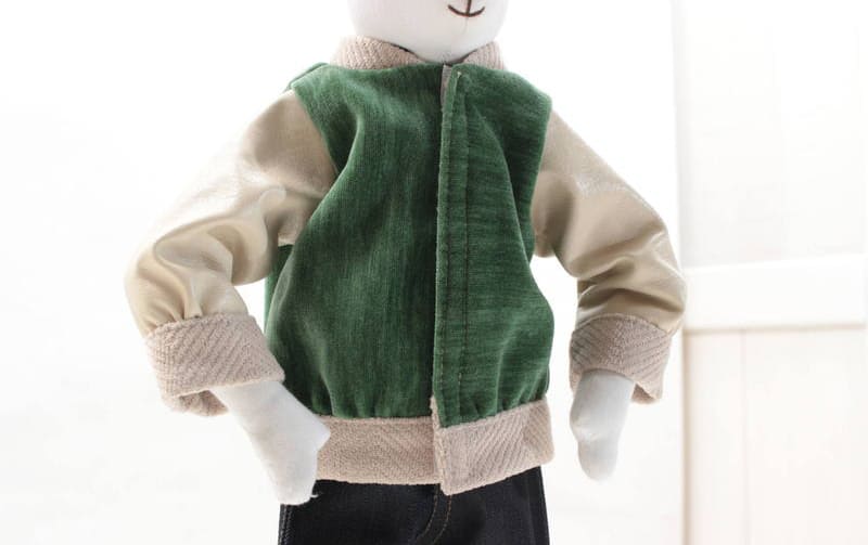 【着せ替え用】グリーン×ベージュ おしゃれスタジャン