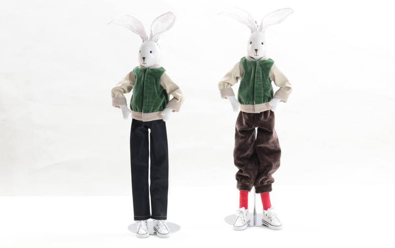 【着せ替え用】グリーン×ベージュ おしゃれスタジャン