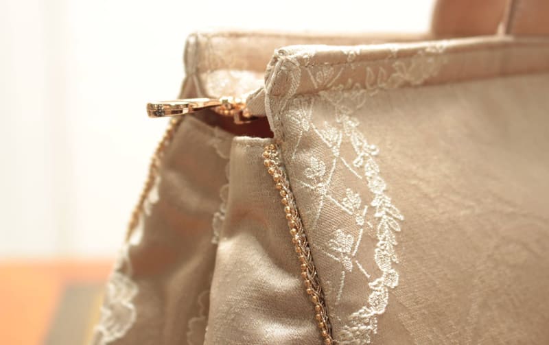 ジャカード織 横型バッグ 約35×18×13cm [La Briller B]