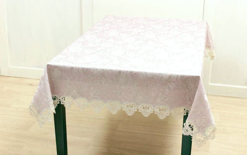 撥水ジャカード織 テーブルクロス 約130×170cm [Amethyst]