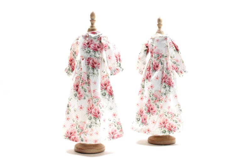 【着せ替え用】ロマンティック花柄プリントワンピース