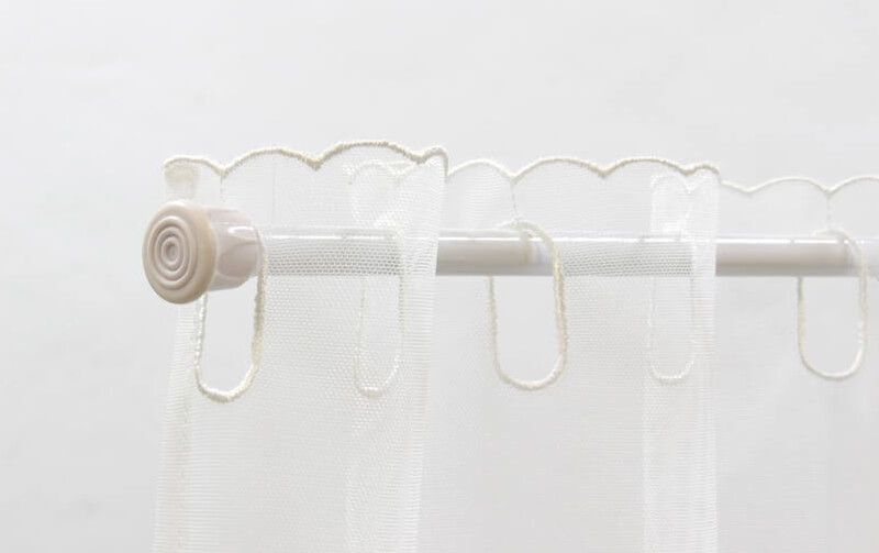 チュールレース カフェカーテン 約幅135×45cm [klaine blume]