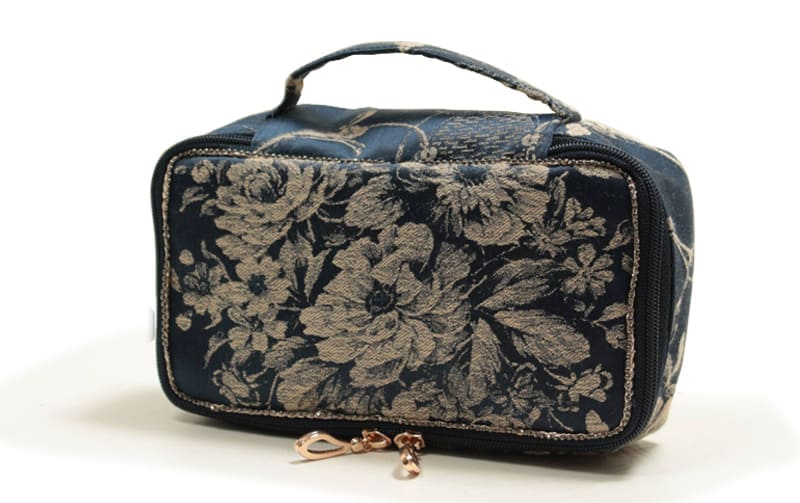 ジャカード織 ハンドルポーチ 約15×8×5cm  [La Briller D]