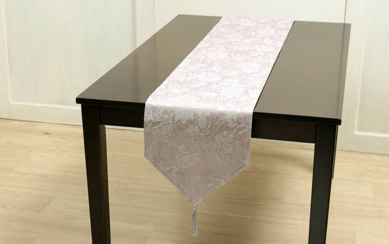 撥水ジャカード織 テーブルランナー 約30×180cm [Amethyst]