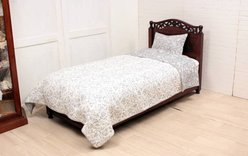 ふくれ織 ベッドカバー 約180×260cm [fuku-ori days]