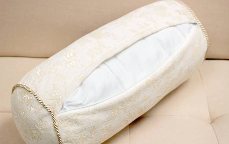 ボルスタークッション シェニール織 約18×40cm [Aurelia]｜インテリア