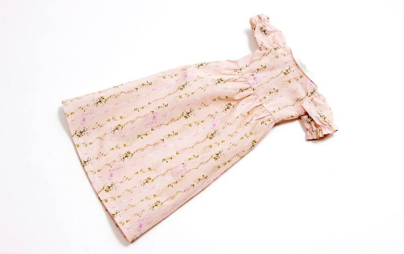 【着せ替え用】ロールカラーワンピース 約34×25cm