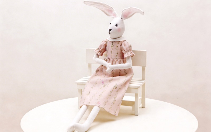 【着せ替え用】ロールカラーワンピース 約34×25cm