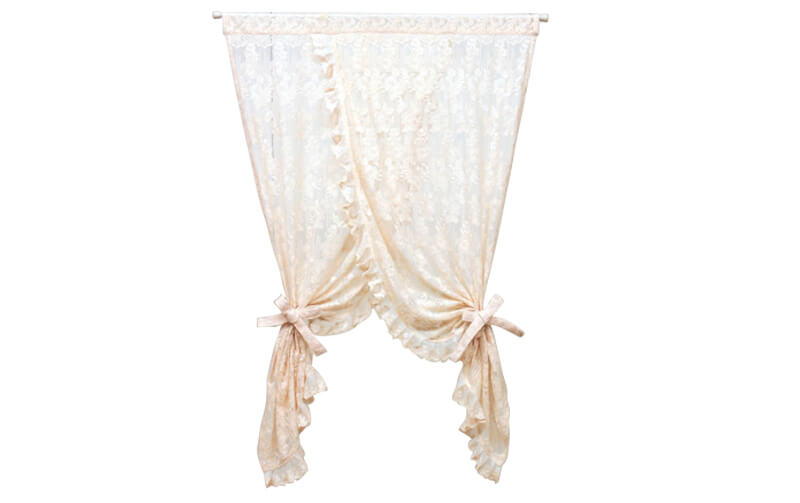 チュールレース クロスオーバーのれん 約84×120cm [memoire