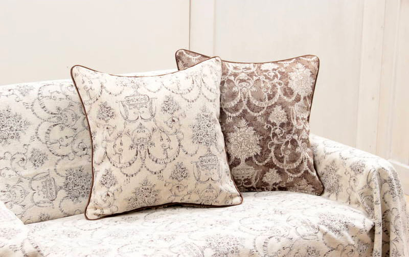 シェニール織 クッションカバー 約45×45cm [Toile Classique