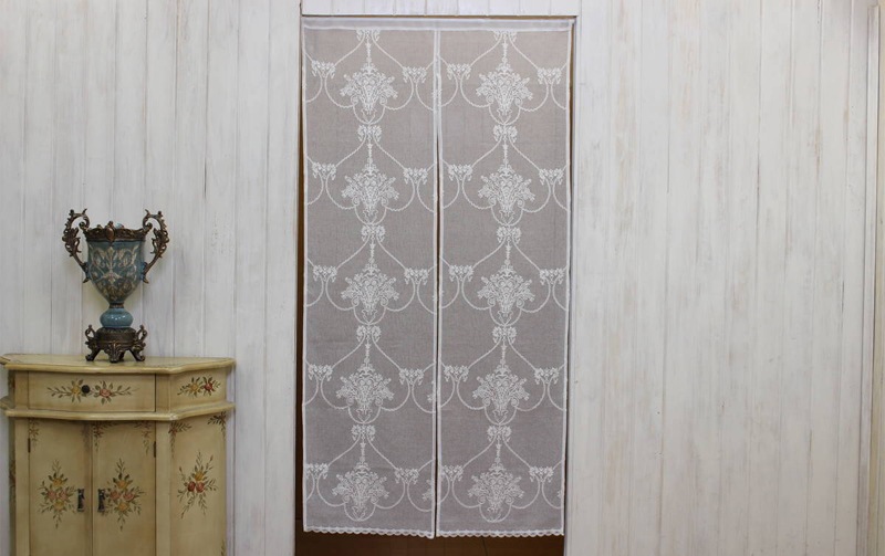クラシック刺繍 のれん 約85×164cm