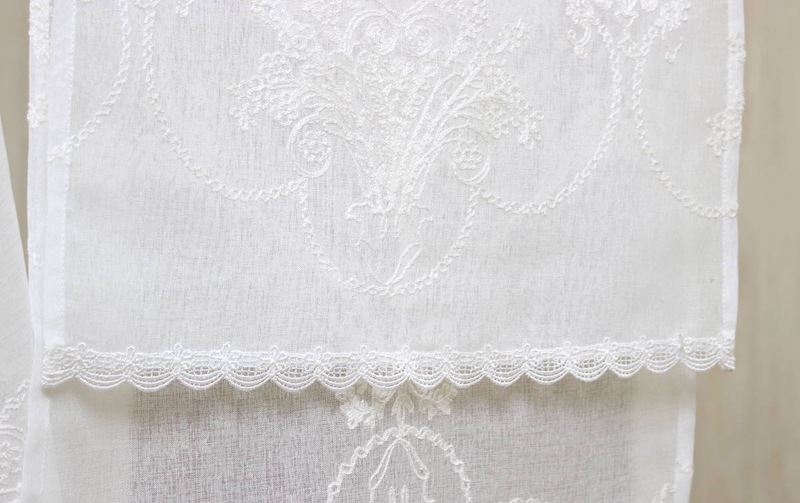 クラシック刺繍 のれん 約85×164cm