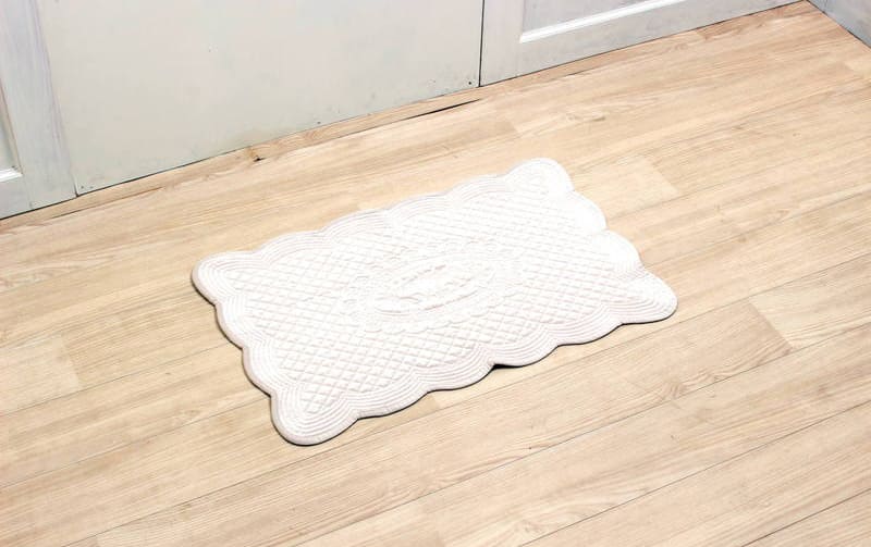 ベルベット調 キルティングフロアマット 約50×80cm