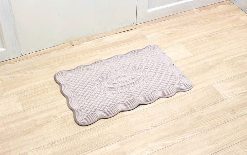 ベルベット調 キルティングフロアマット 約50×80cm