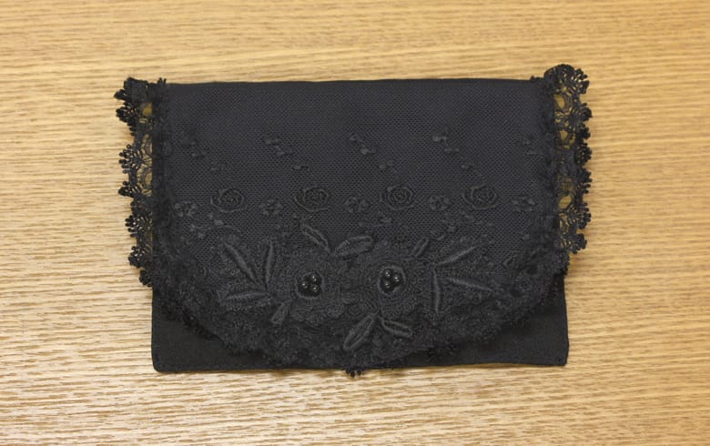 Black formal ミニティッシュケース 約9×12cm｜インテリアレース