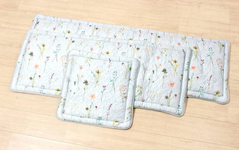 接触冷感キルト ロングシートクッション 約50×120cm [BotaniCool]