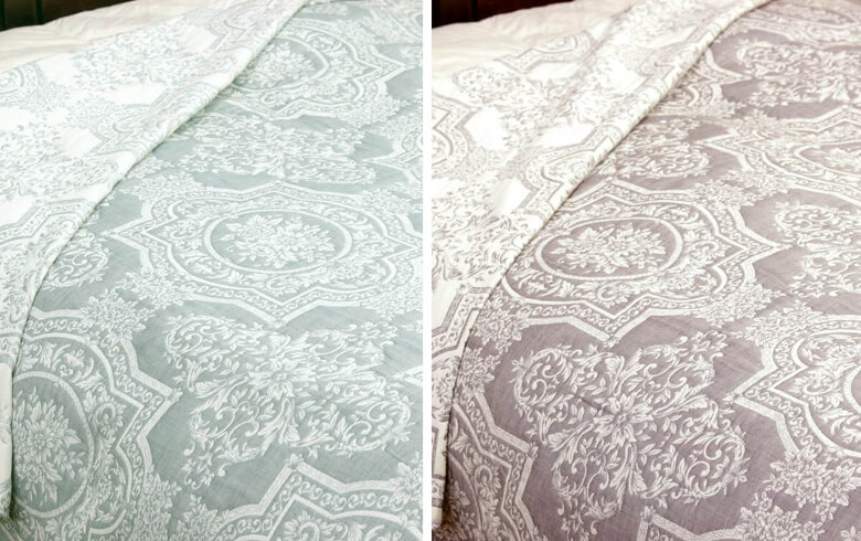 ふくれ織 ベッドカバー（ダブル） 約220×260cm [Classica]