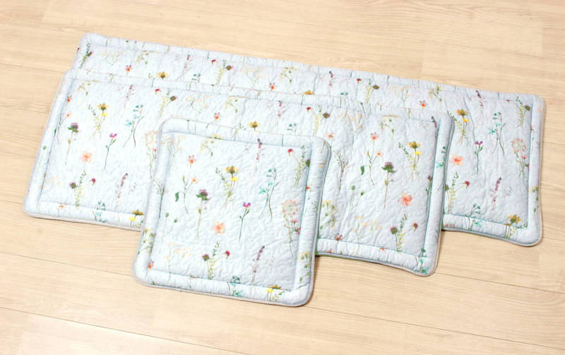 接触冷感キルト ロングシートクッション 約50×150cm [BotaniCool]