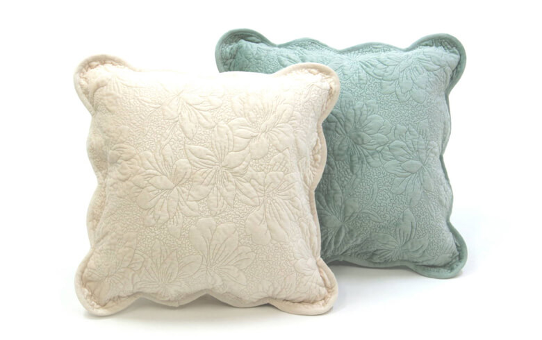 【SALE】フランネルキルト クッションカバー 約45×45cm [magnolia]