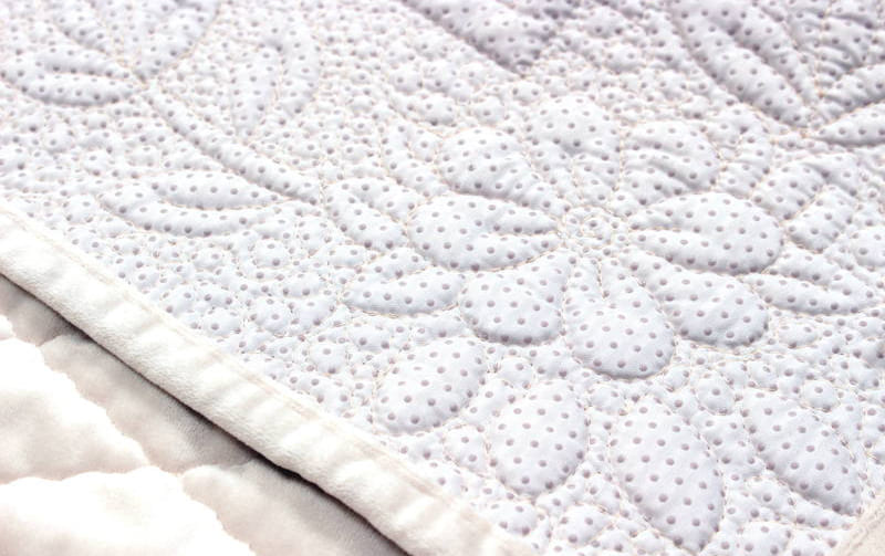 ベルベット調 キルティングトイレマット 約65×65cm