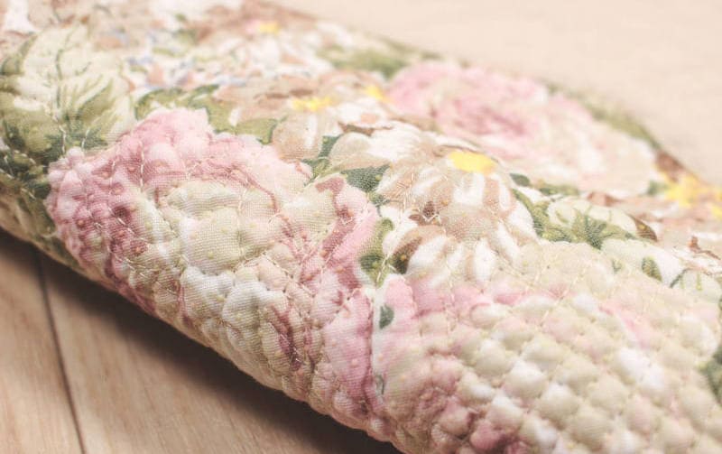 多針キルト マット 約60×60cm [Rose Colline]