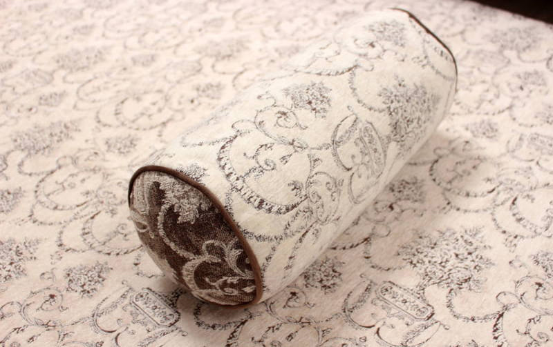 シェニール織 ボルスタークッション 約18×40cm [Toile Classique]