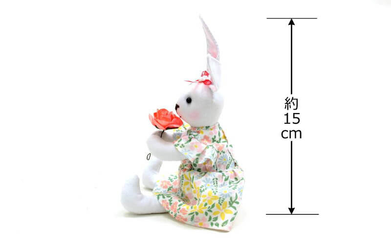 こうさぎちゃん 高さ約20cm / アミブルージュ｜アミブルージュ｜レース 