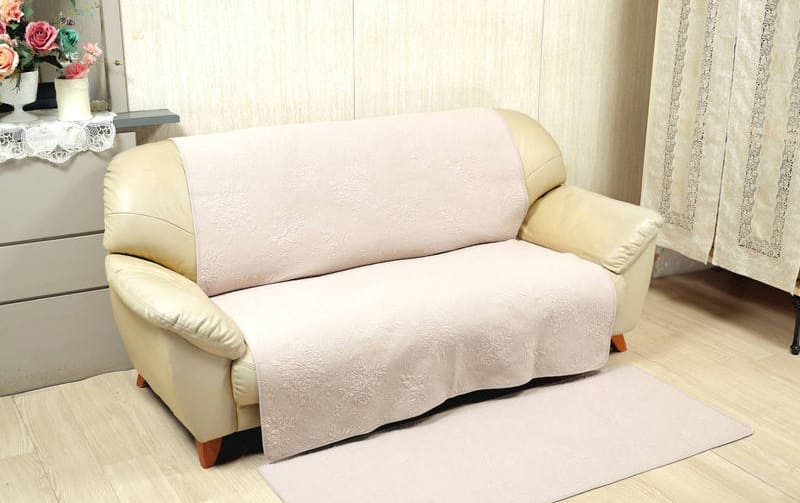 多針キルト マルチカバー 約135×195cm [Rose Colline]