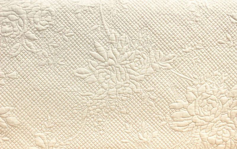 多針キルト マルチカバー 約135×195cm [Rose Colline]