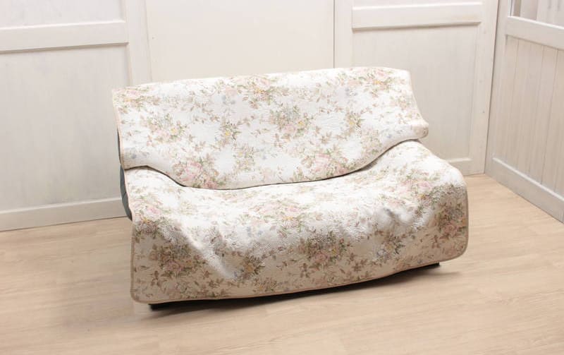 多針キルト マルチカバー 約135×195cm [Rose Colline]