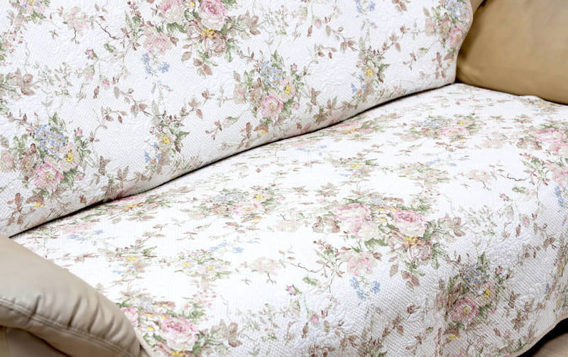 多針キルト マルチカバー 約135×195cm [Rose Colline]