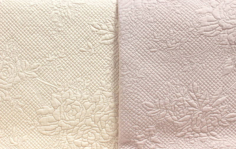 多針キルト マルチカバー 約195×195cm [Rose Colline]