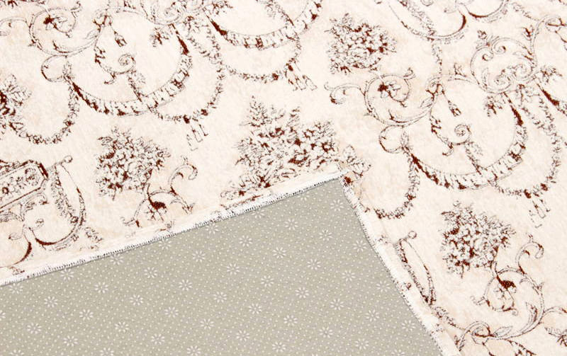 タイムセール　新品　Hotman　シェニール織大判　フリーマット126×156㌢ シェニール織 フロアマット 約60×90cm [Toile Classique]｜インテリア