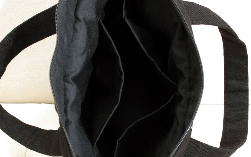 クロシェ風レースづかい ミニトートバッグ 約21×30×10cm [petit fenetre]