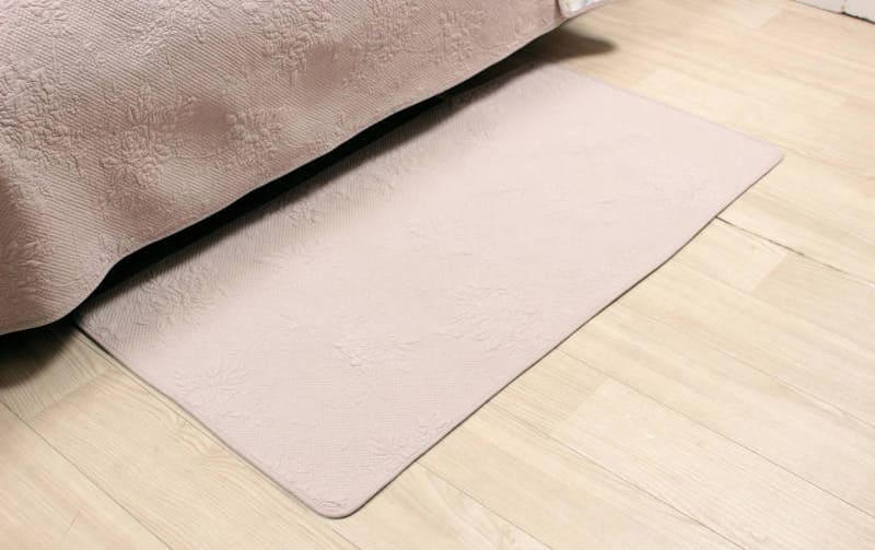 多針キルト ロングマット 約60×120cm [Rose Colline]