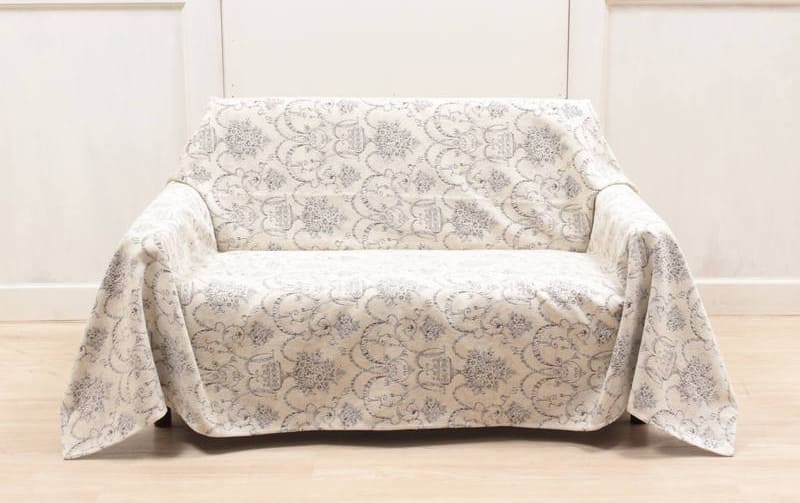 シェニール織 マルチカバー 約140×200cm [Toile Classique]