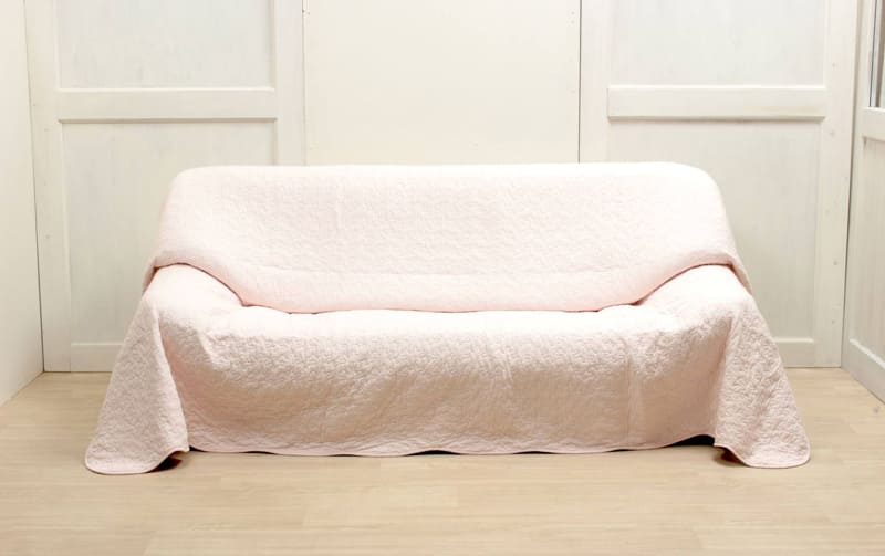 コットンキルト マルチカバー 約200×240cm [Flower Picnic]