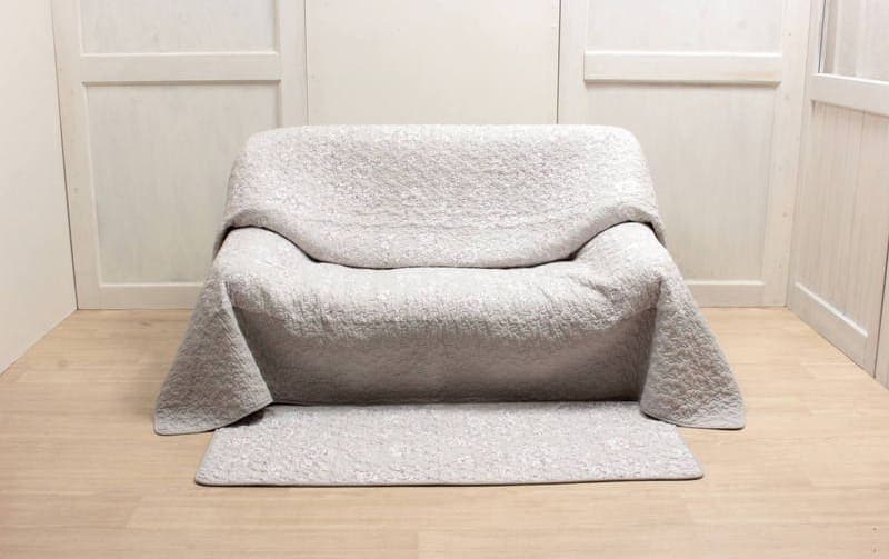 マルチカバー コットンキルト 約195×195cm [Jardin d’Argent]